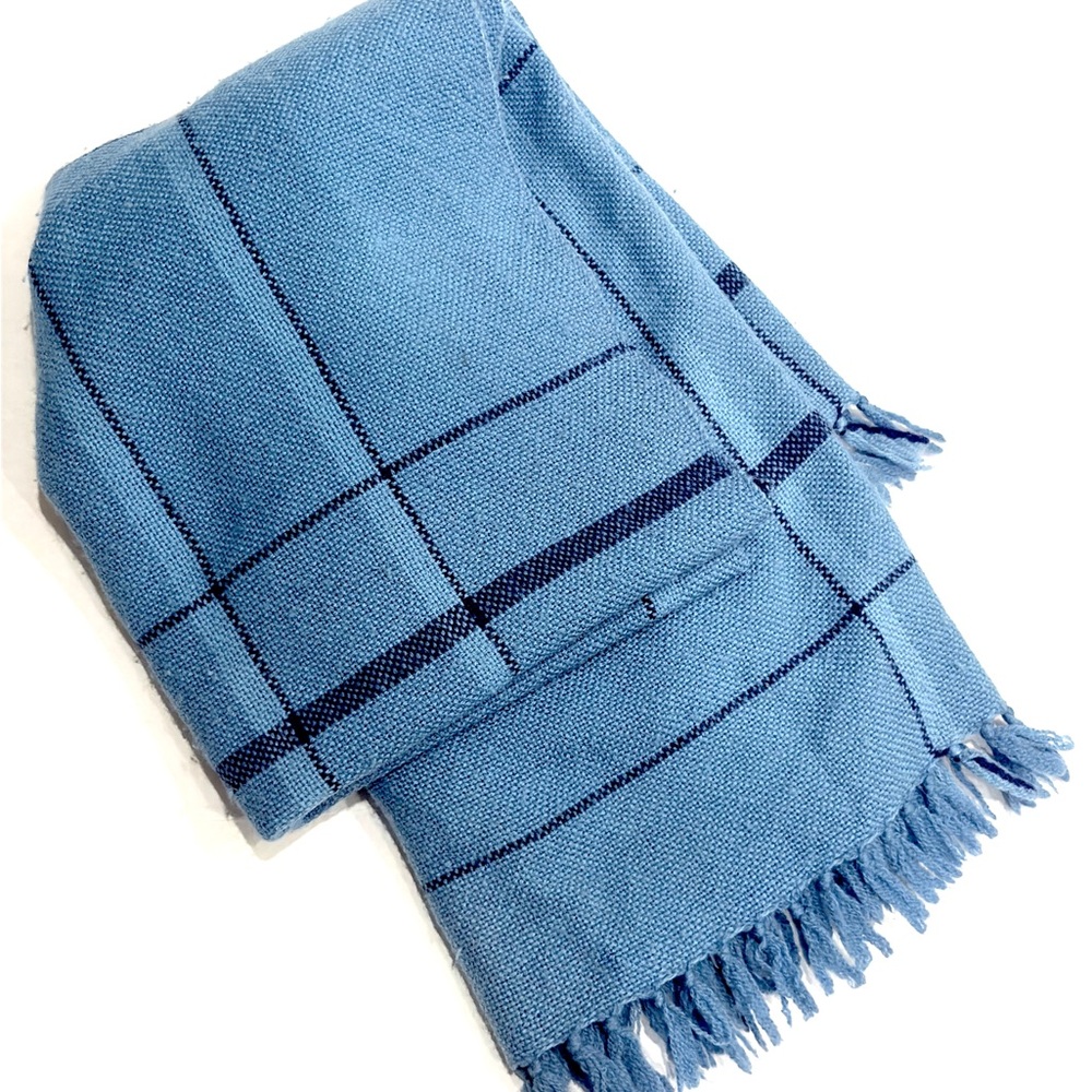 The Three Weavers Virgin Wool Vintage Blanket Handmade in USA
